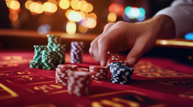 Live casino roulette table studio setup